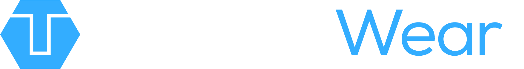 Tenmat Wear logo with blue hexagon and Tenmat Wear text on a light background.