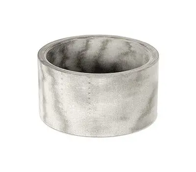 A roll of gray duct tape on a white background.